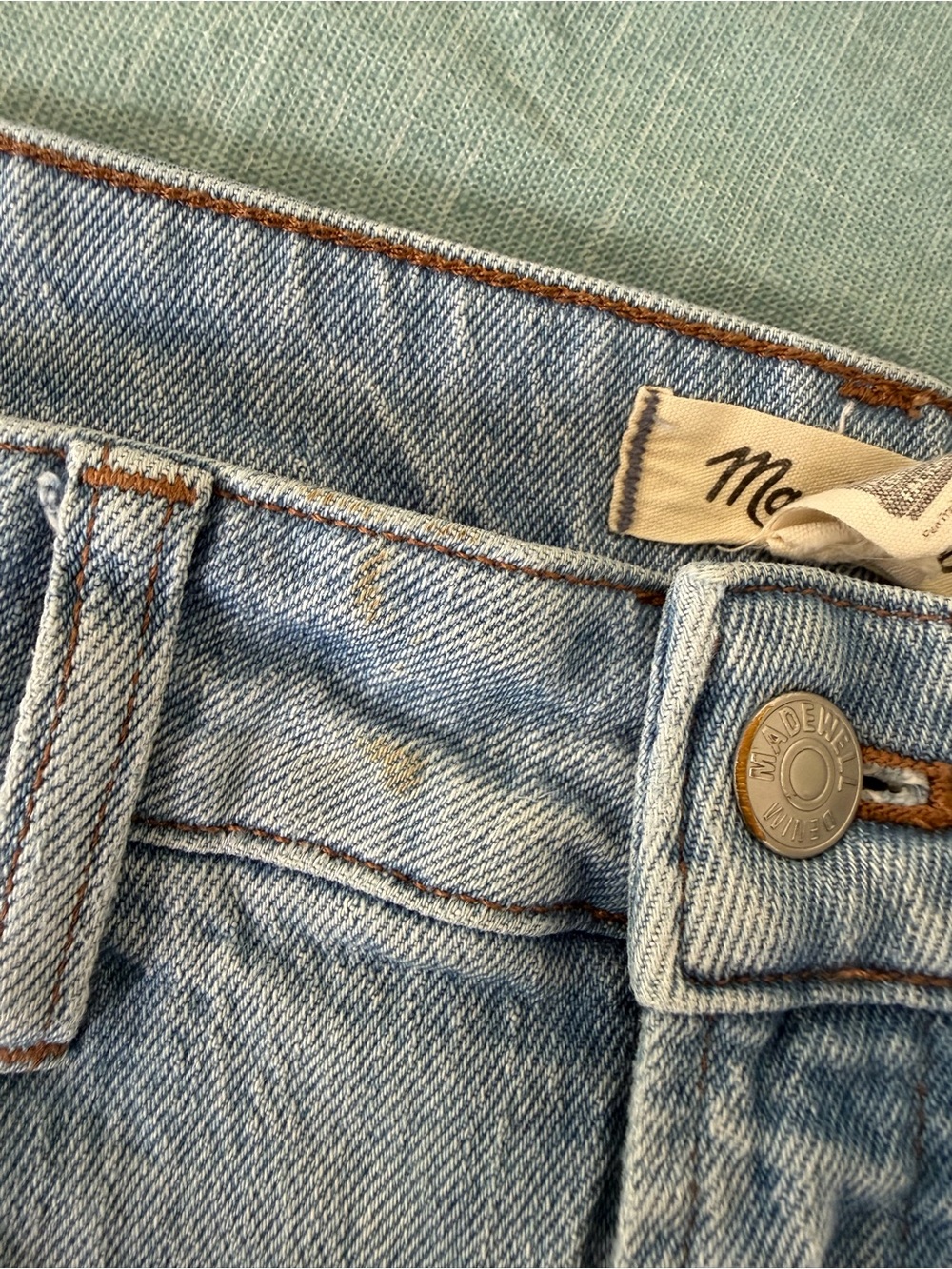 Madewell Curvy Perfect Vintage Wide-Leg Crop Jeans Sz 28, modern retro, coastal - Picture 9 of 10